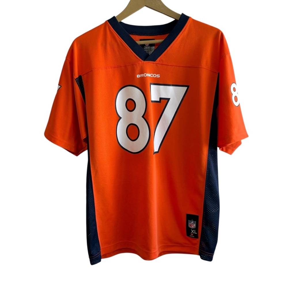 NFL‎ Apparel Youth XL Denver Broncos Eric Decker #87 Jersey Orange Blue Football
